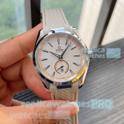 Replica Omega Seamaster Aqua Terra 150m Small Seconds Cream Dial Watch 41mm